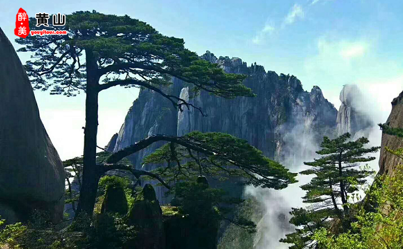 黄山宏村三日游景点：黄山风景区图