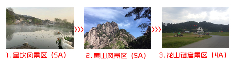 宁波到黄山三日游途中景点游玩顺序图