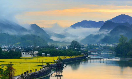 驻马店到黄山旅游团景点：龙川景区