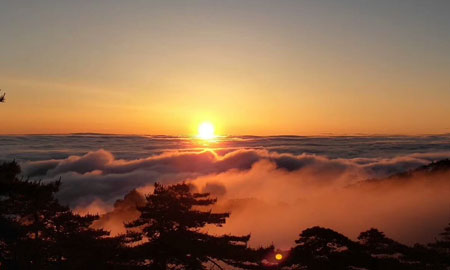 黄山五日游景点：黄山日出