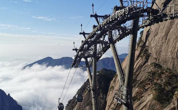 黄山索道运行图