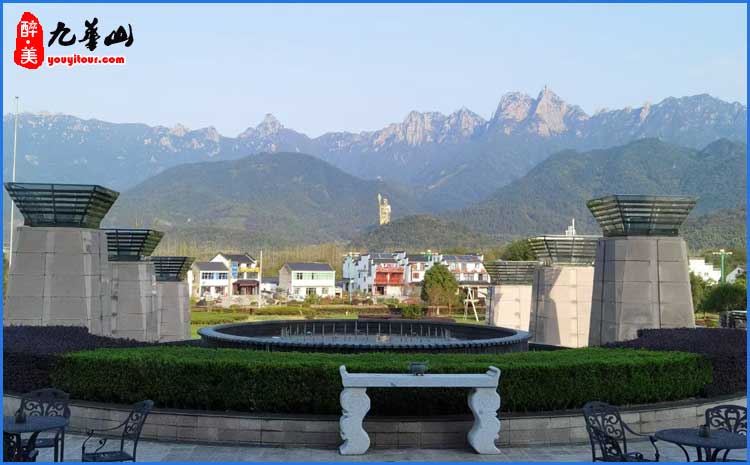 九华山风景区全景图