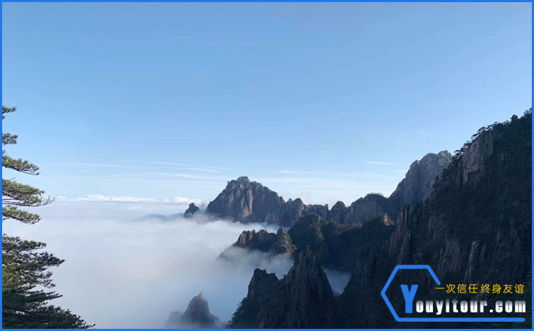 一条攻略玩转黄山-黄山云海图