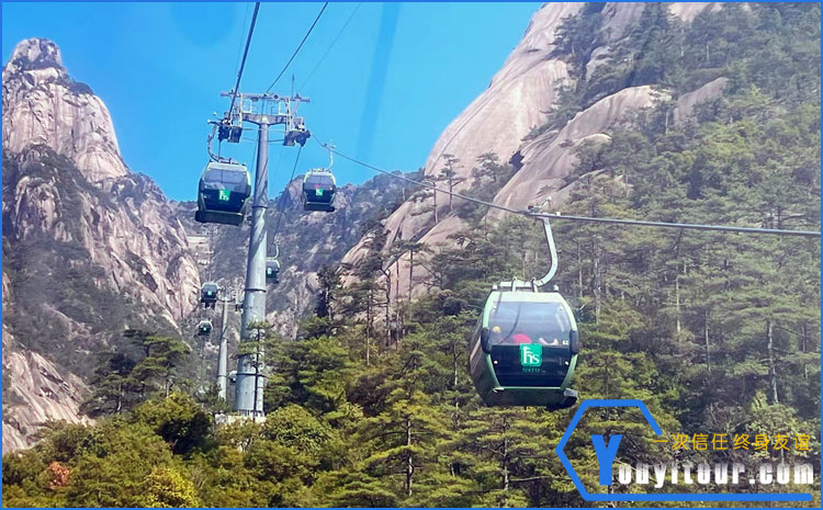 黄山索道运行图