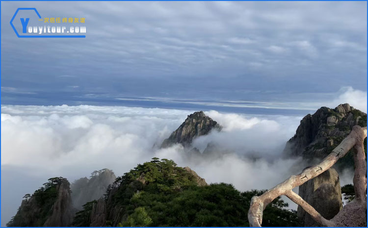 黄山风景区云海图