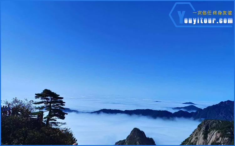 黄山风景区云海图
